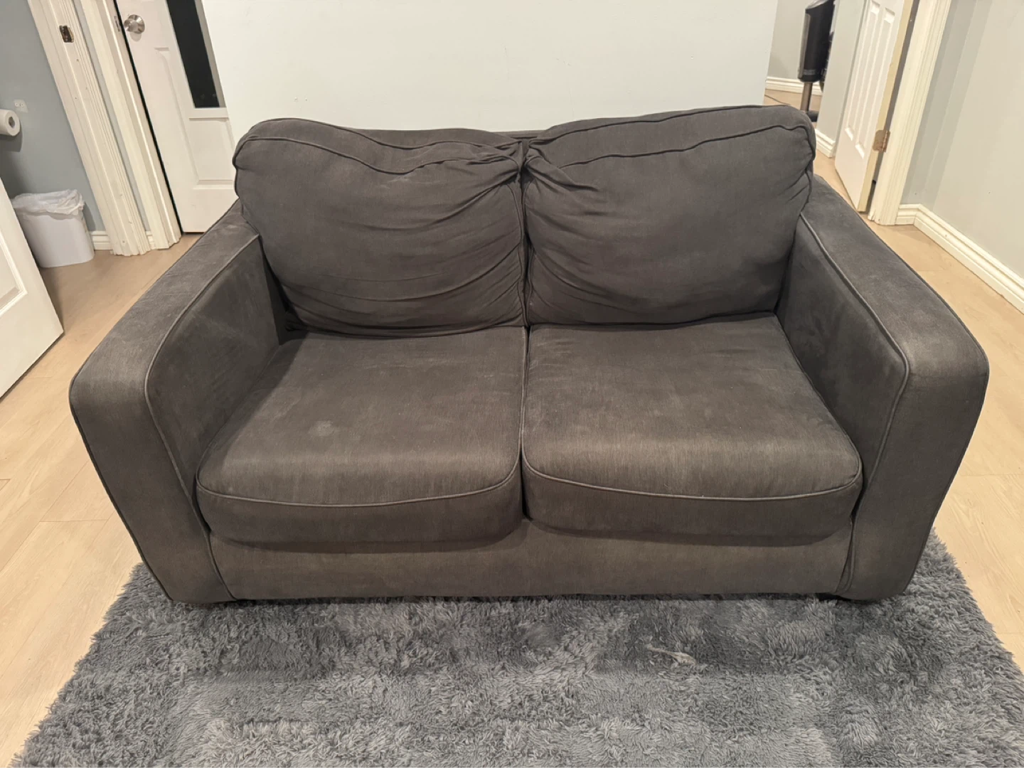 Dark Gray Loveseat Sofa