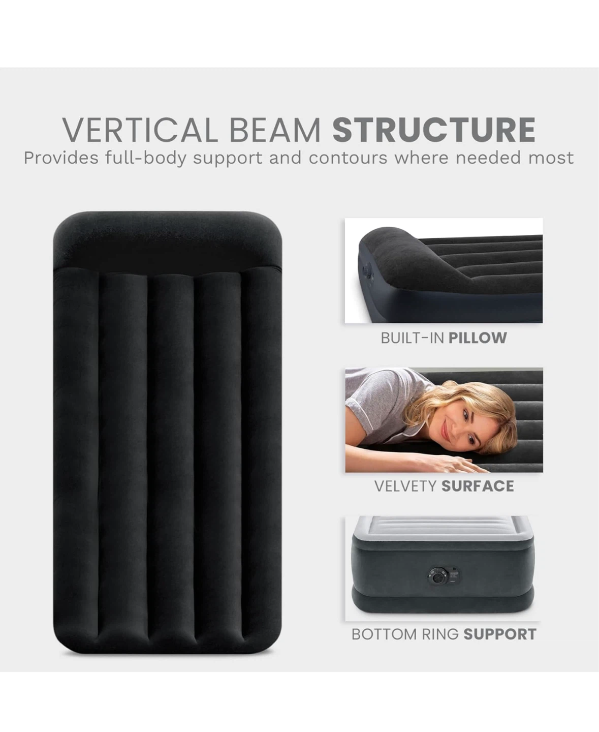 Intex Pillow Rest Raised Air Mattress - Twin Size - 16.5" Height - photo 4