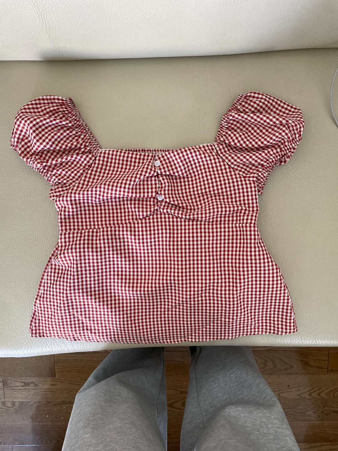 Red babydoll Top