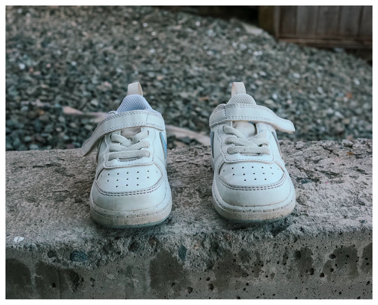 NIKE Court Borough Low Recraft (TD) Shoes White/Blue Size:6C
