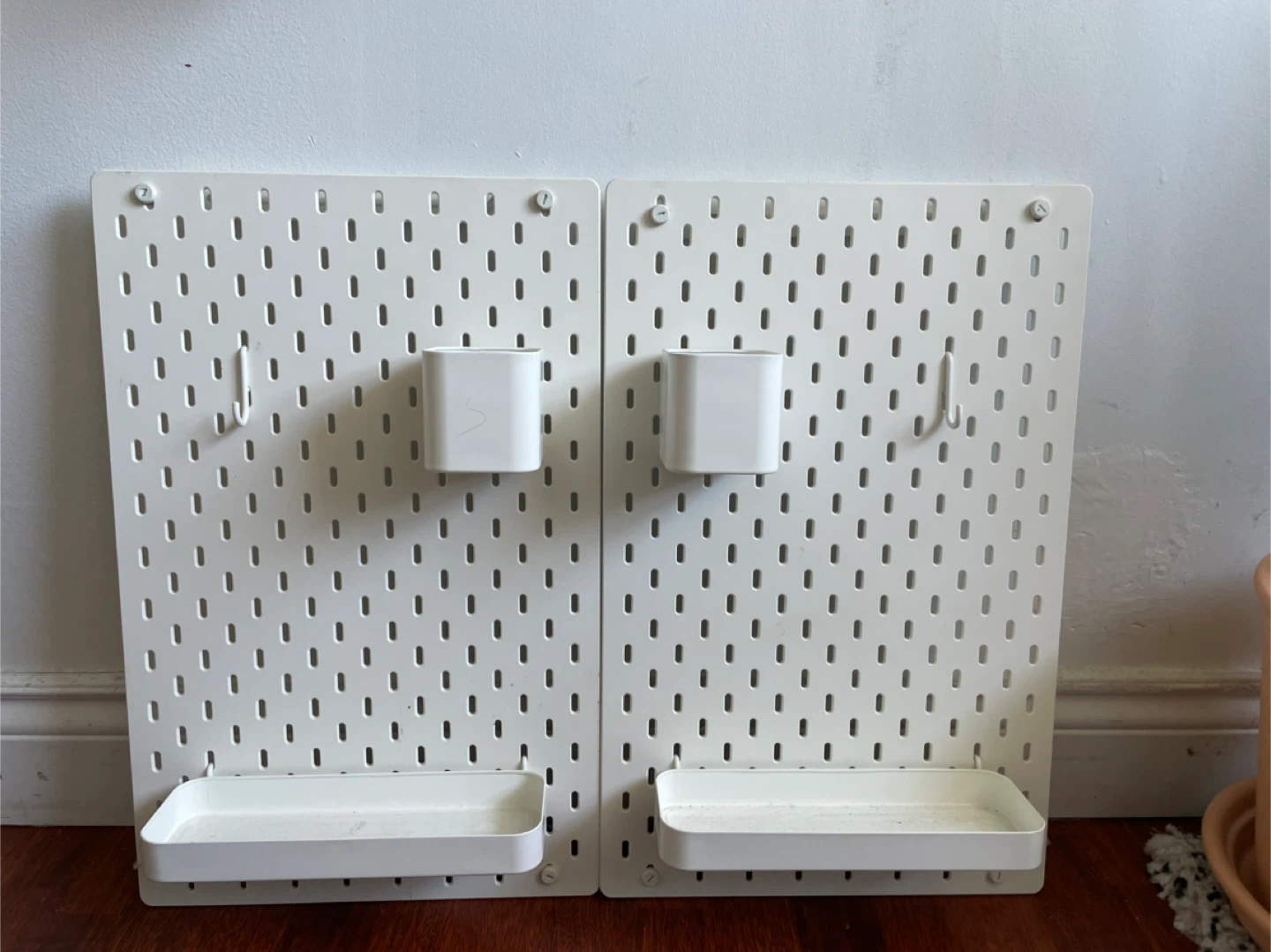 IKEA SKÅDIS Pegboards with Accessories - White