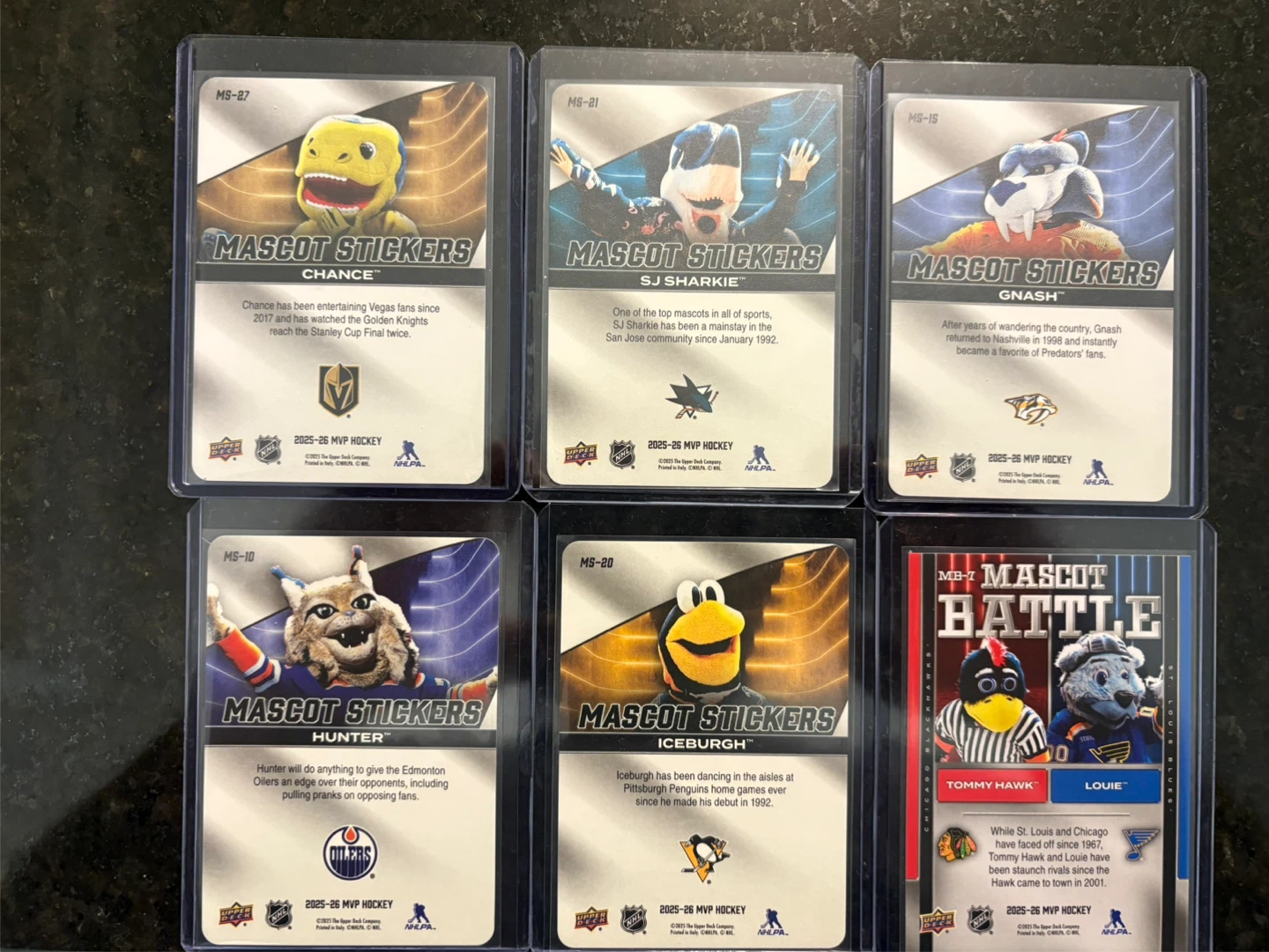 NHL Mascot Stickers Trading Cards - photo 2