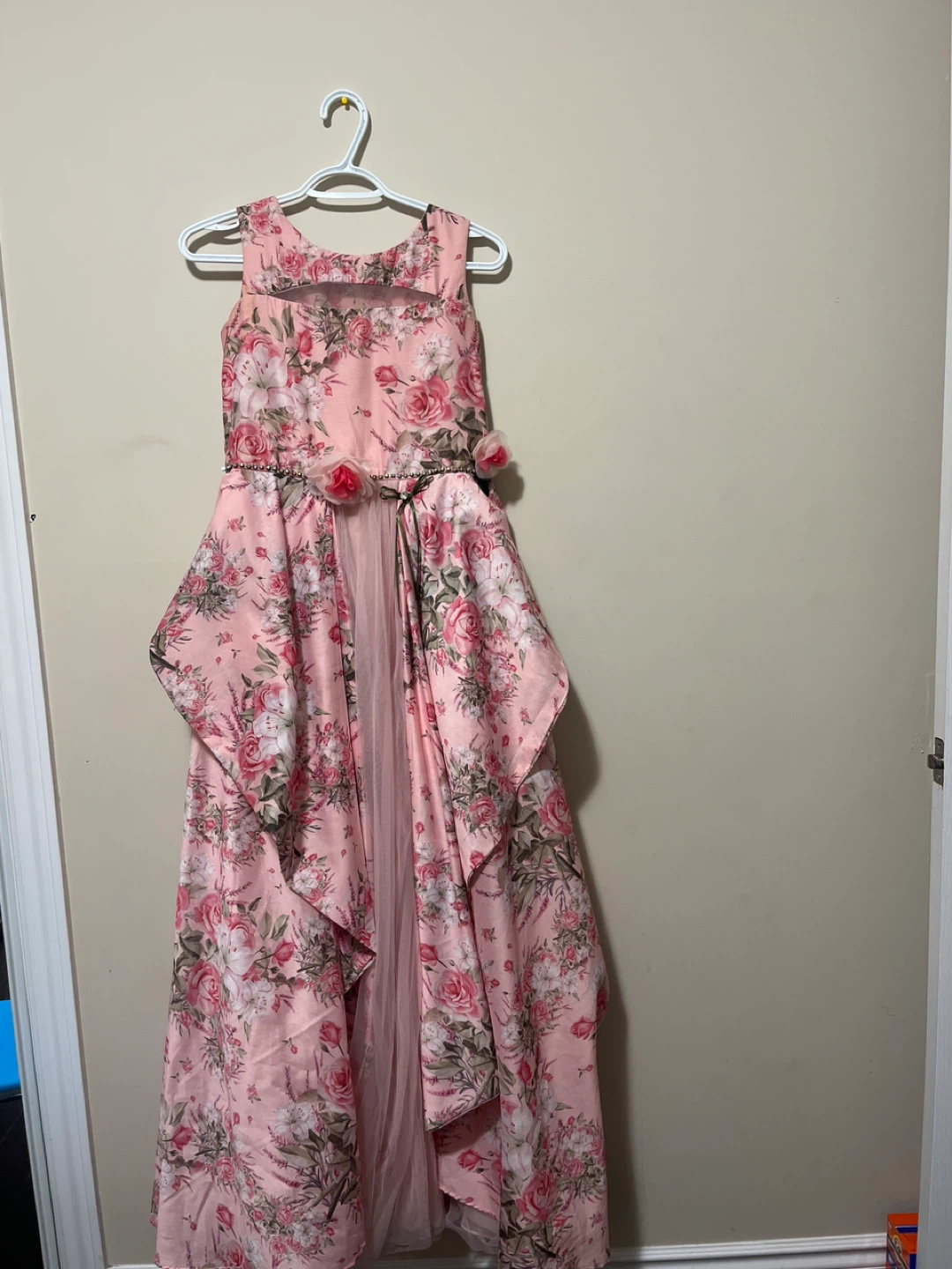Pink Floral Dress - Size Youth 10 - photo 2