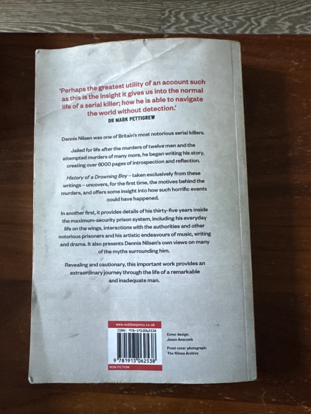 History of a Drowning Boy: The Autobiography by Dennis Nilsen - photo 3