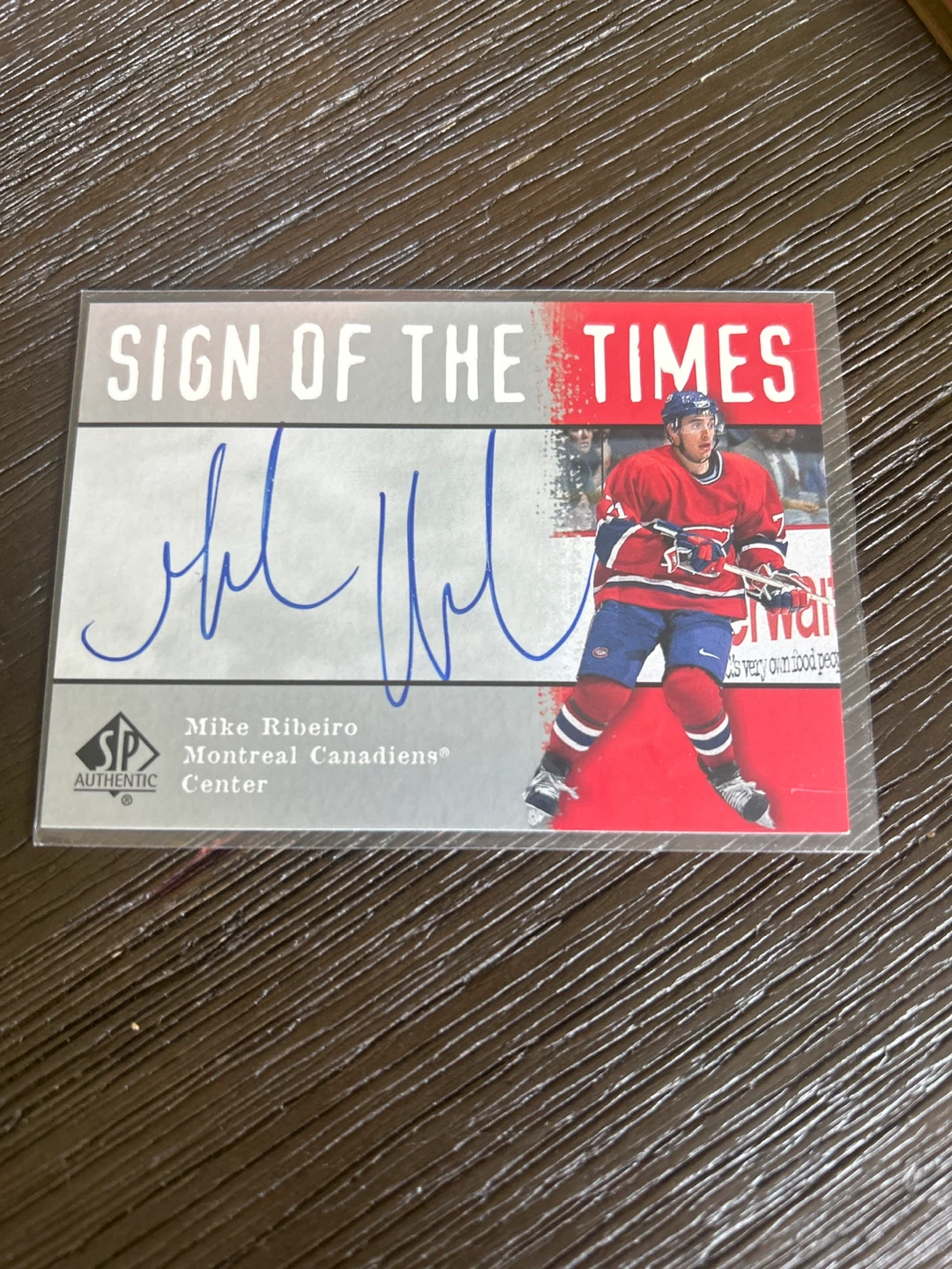 Mike Ribeiro Autographed Hockey Card