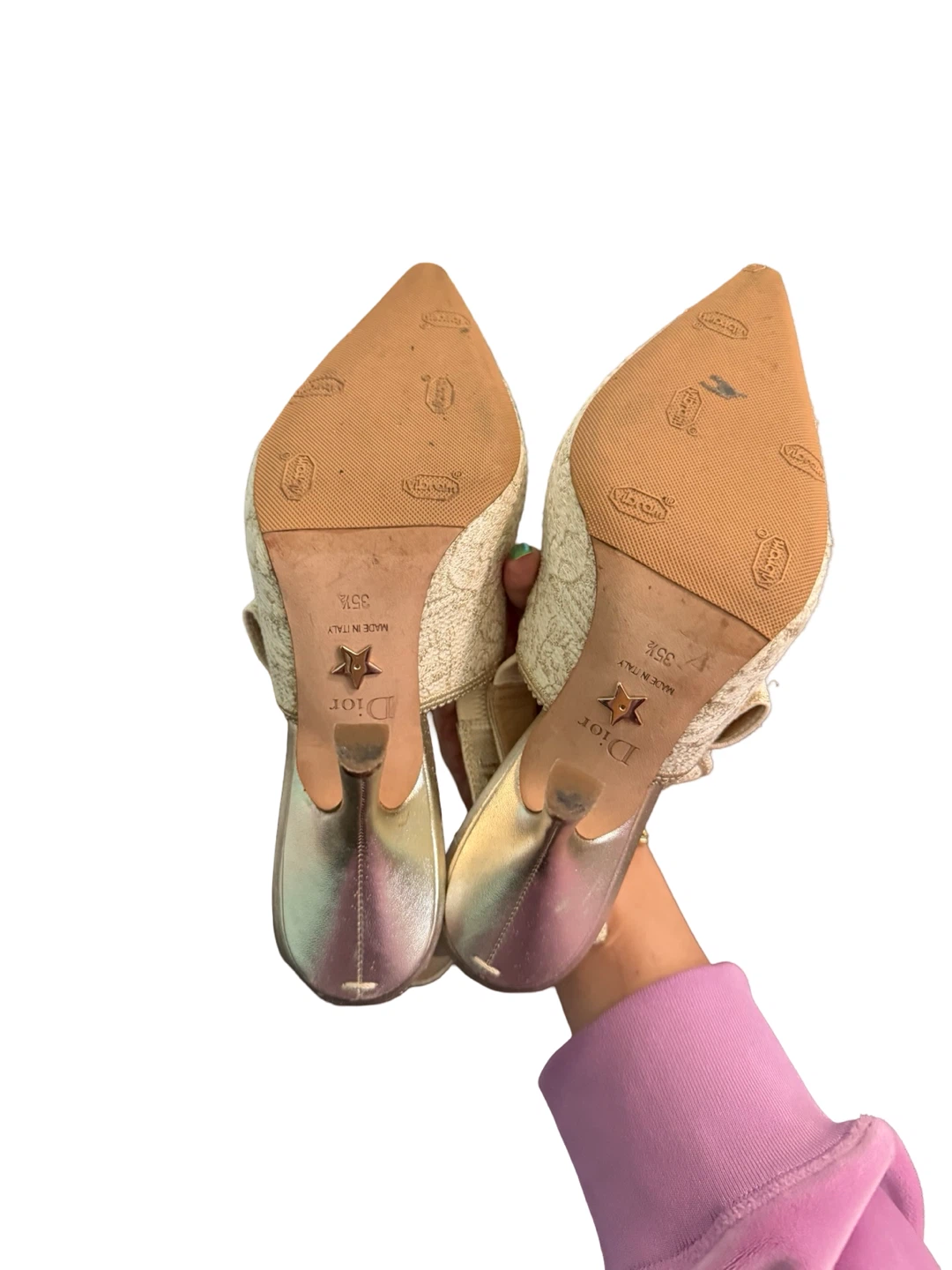 Christian Dior Slingback Heels Size 35.5 - photo 4