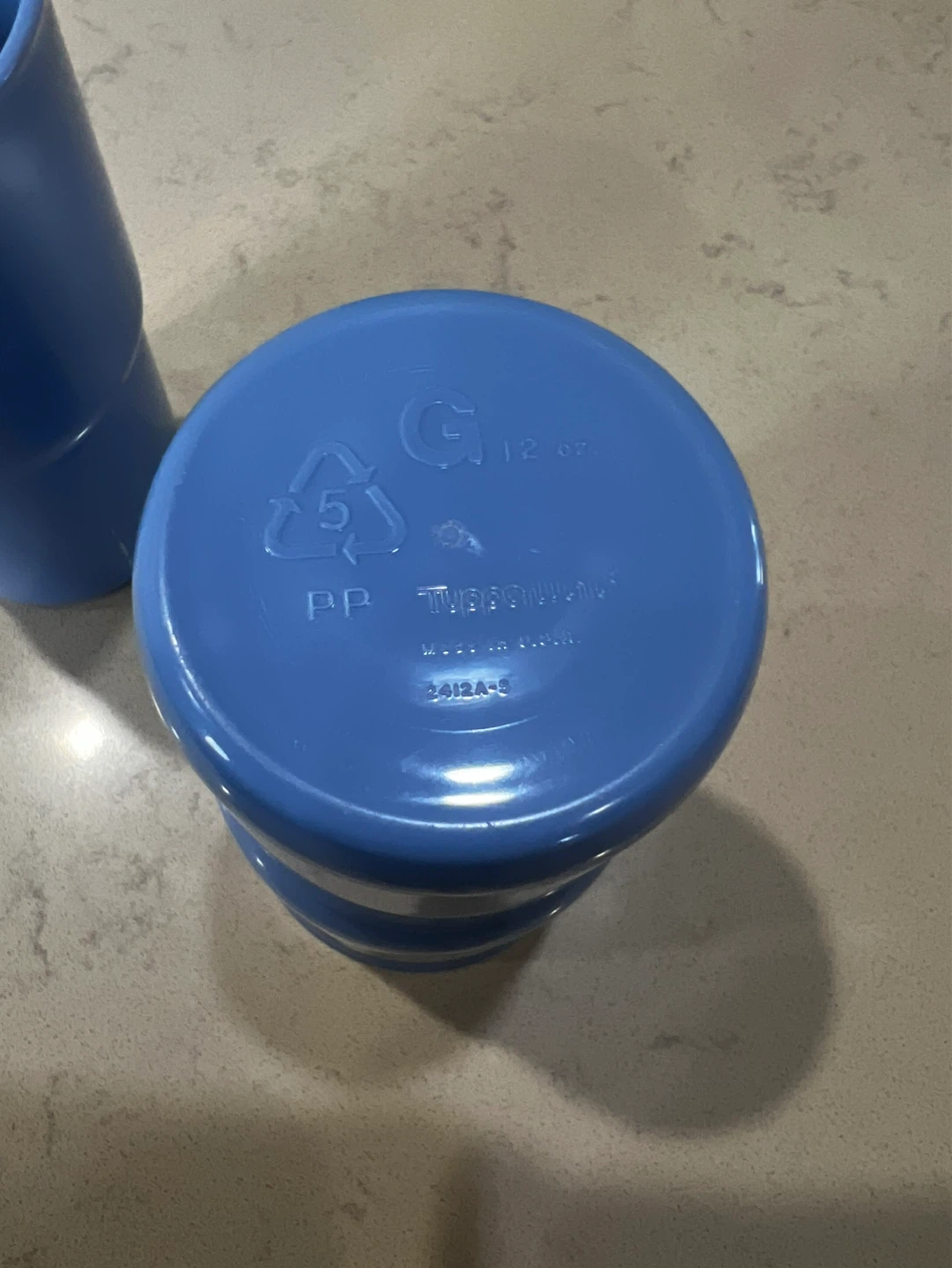Set of 2 Blue Tupperware Tumblers - photo 3