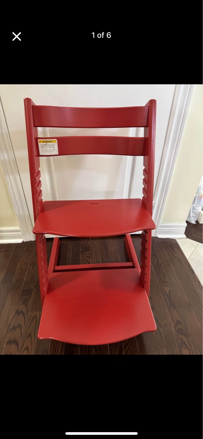 Red Stokke Tripp Trapp High Chair