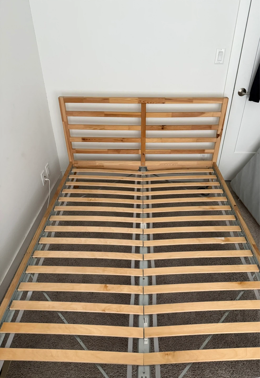 Wooden Bed Frame with Headboard