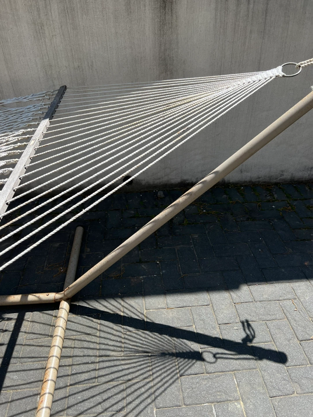 White Rope Hammock with Stand - photo 2