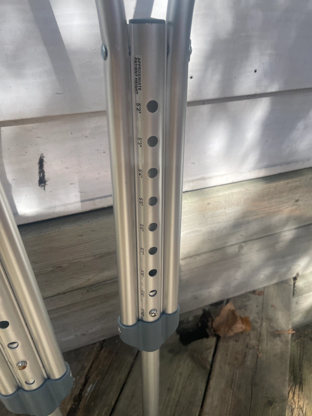 Adjustable Aluminum Crutches - photo 2