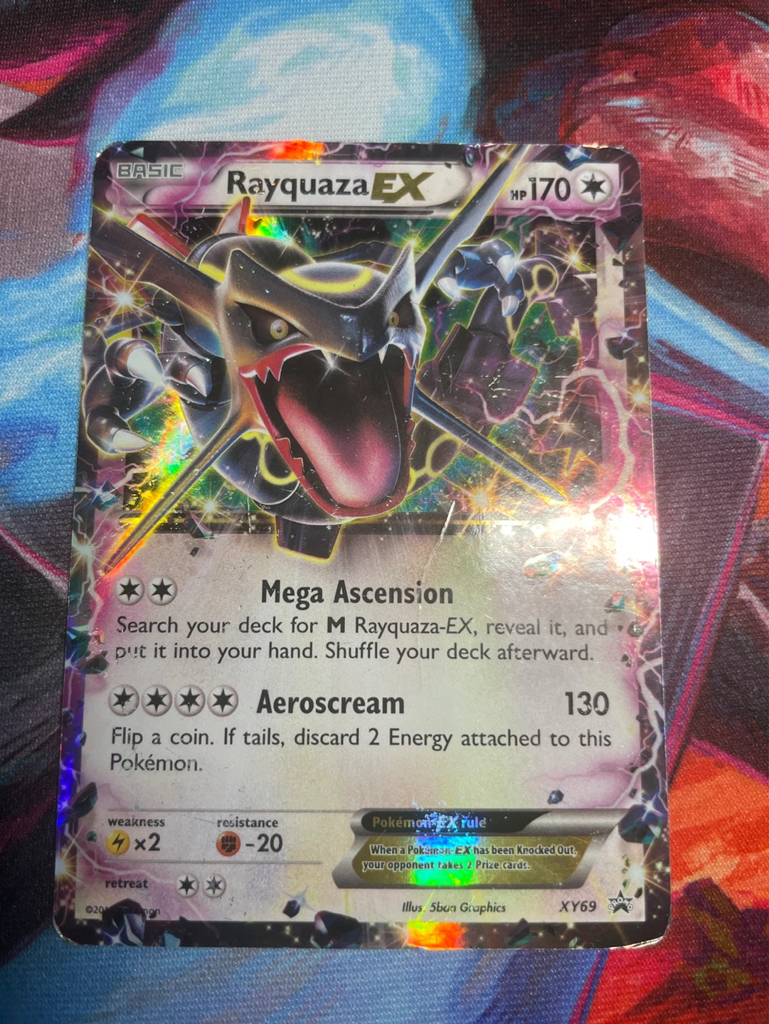Pokemon Rayquaza EX Trading Card