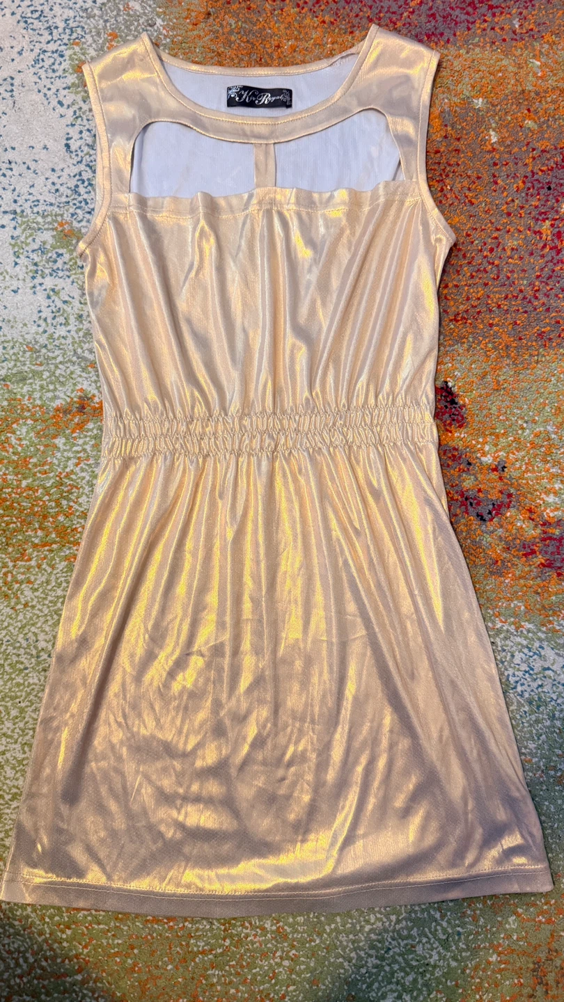 Gold Metallic Dress  Size M - photo 2