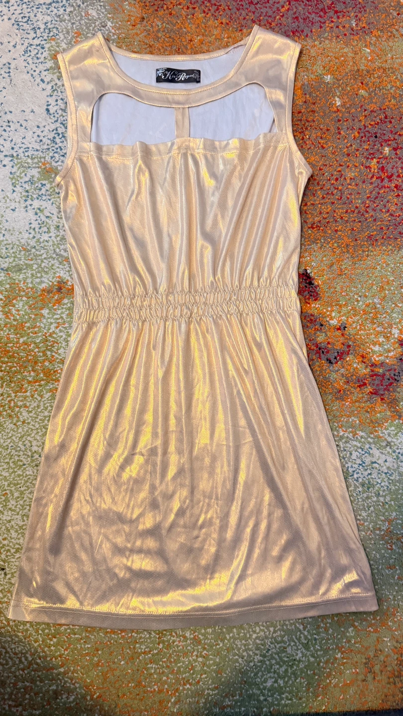 Gold Metallic Dress  Size M