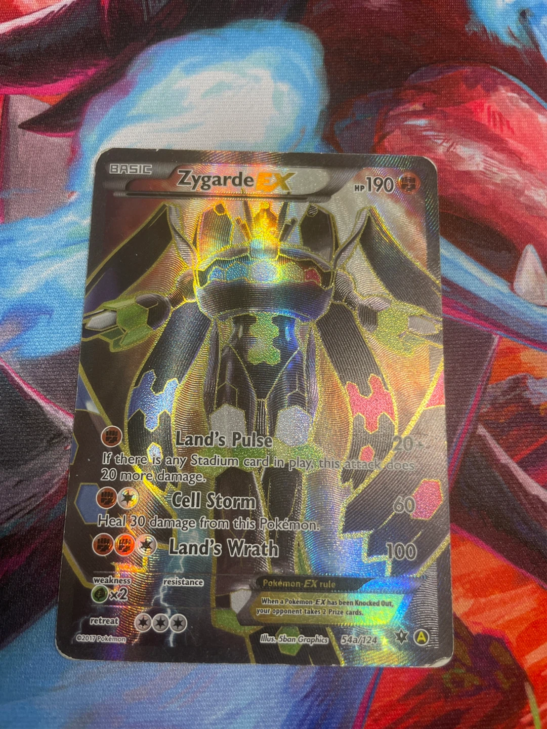 Pokemon Zygarde EX Trading Card