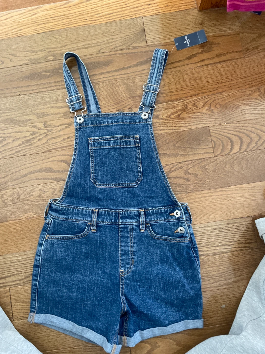 Abercrombie Kids Denim Short Overalls Size 13/14