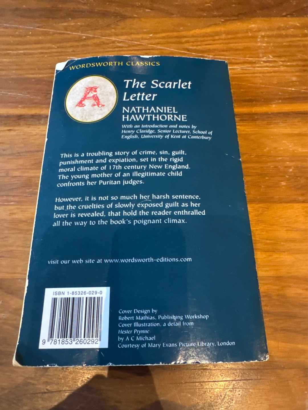 The Scarlet Letter by Nathaniel Hawthorne - Wordsworth Classics - photo 2