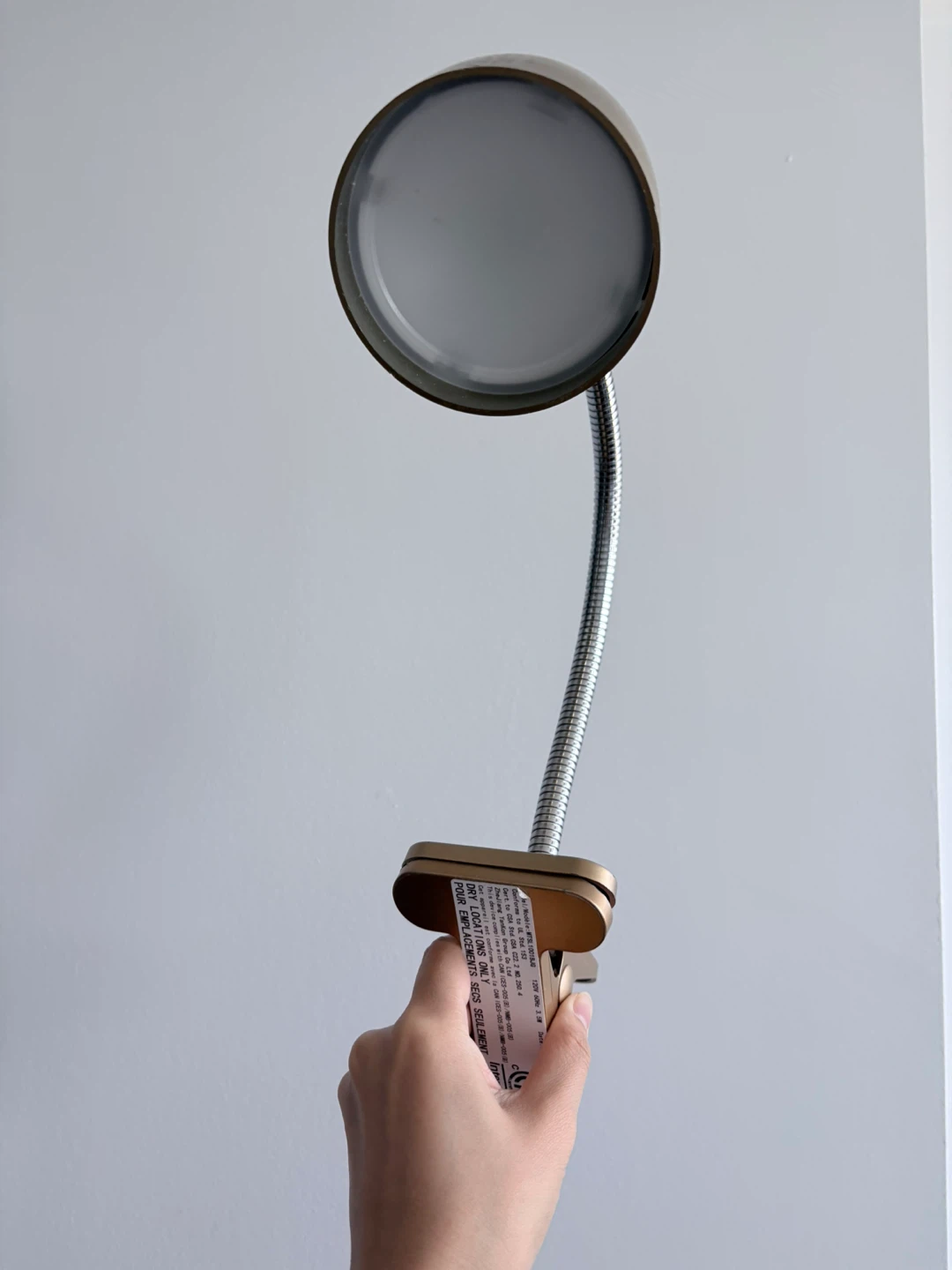 Gold Gooseneck Clip Lamp - photo 2