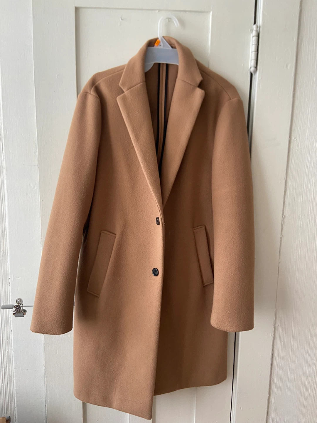 ZARA Camel Wool Blend 1 Way Coat