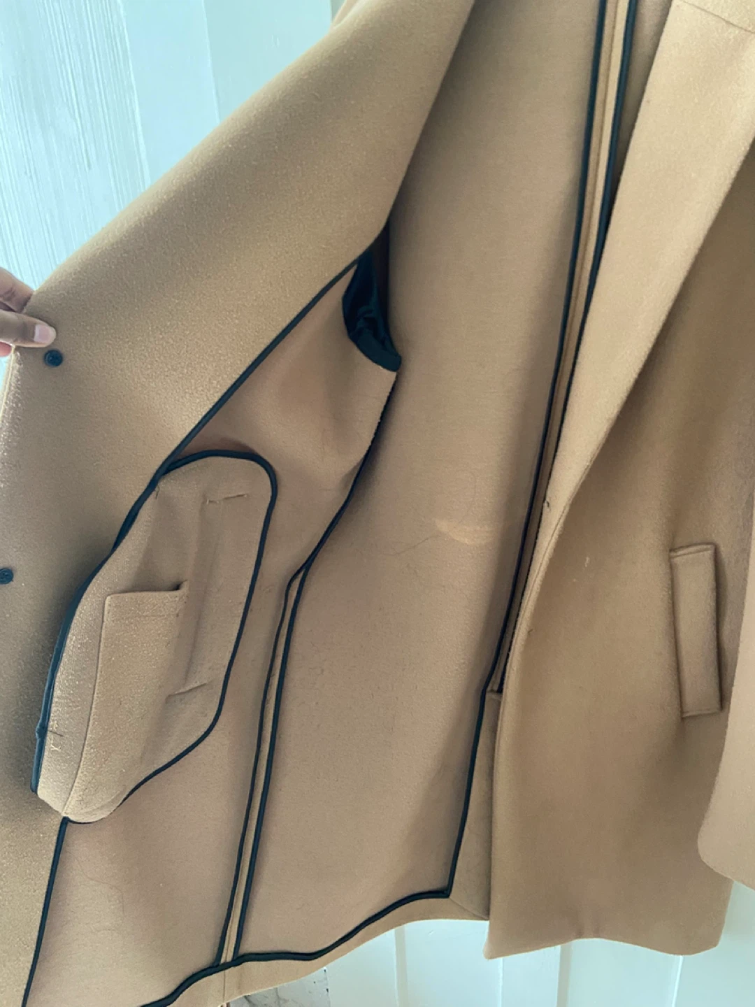 ZARA Camel Wool Blend 1 Way Coat - photo 4