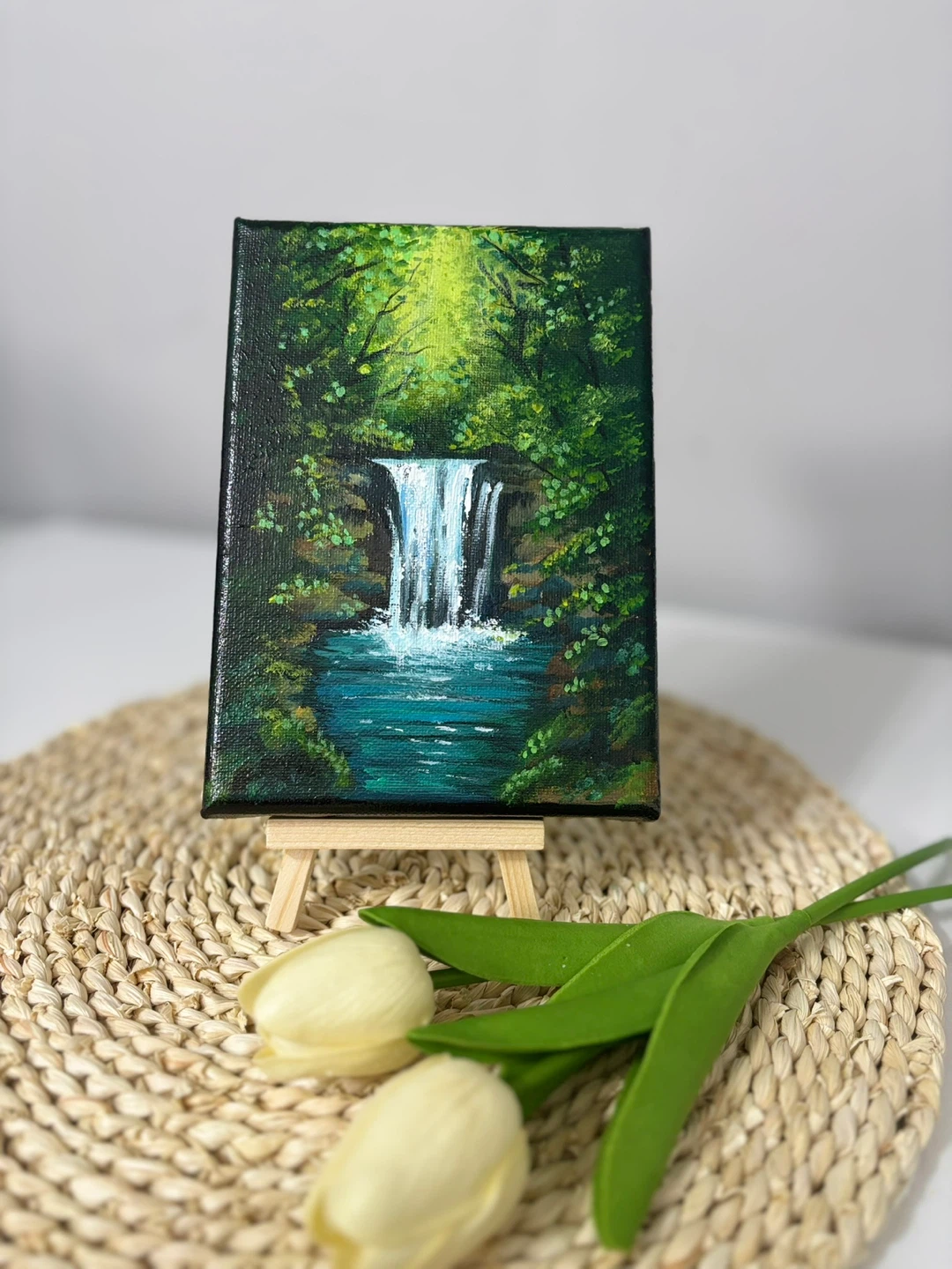 Mini canvas acrylic paintings - photo 3