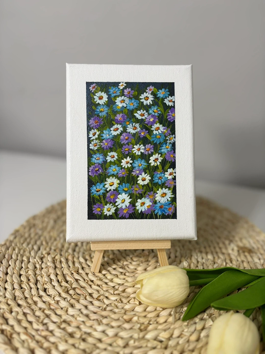 Mini canvas acrylic paintings