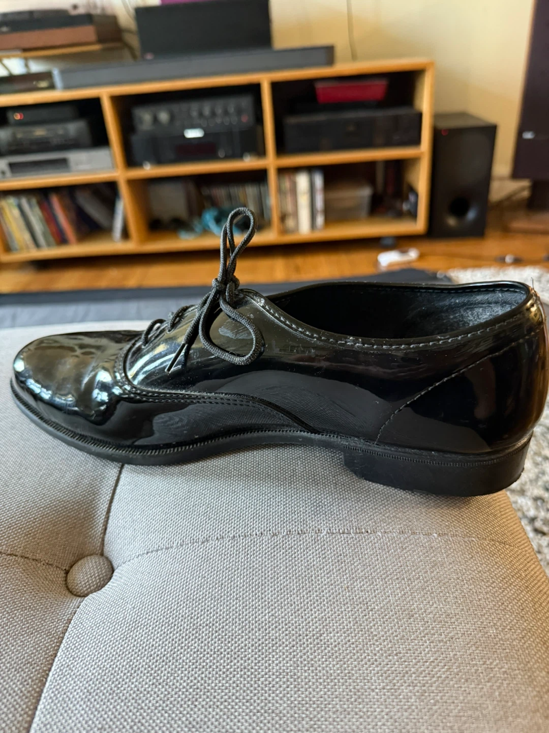 Black Patent Leather Oxford Dress Shoes