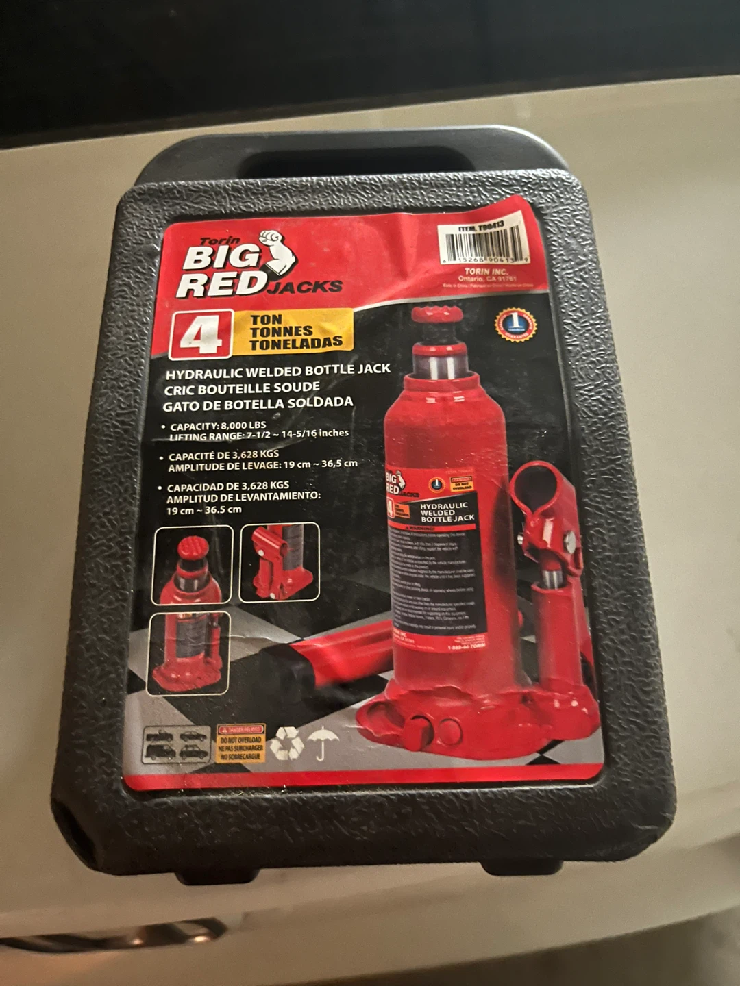 Torin 4 Ton Hydraulic Bottle Jack