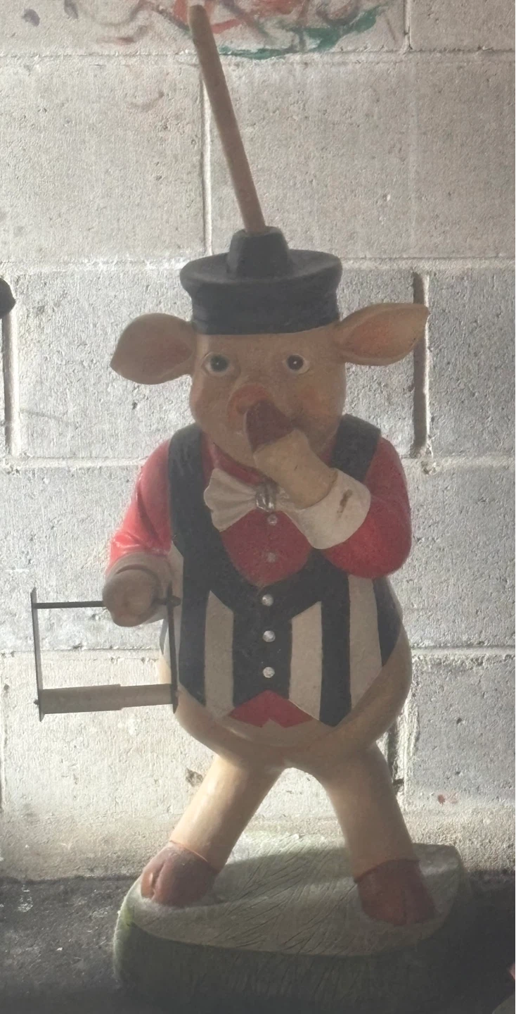 Novelty Pig Toilet Paper Holder Stand - photo 2