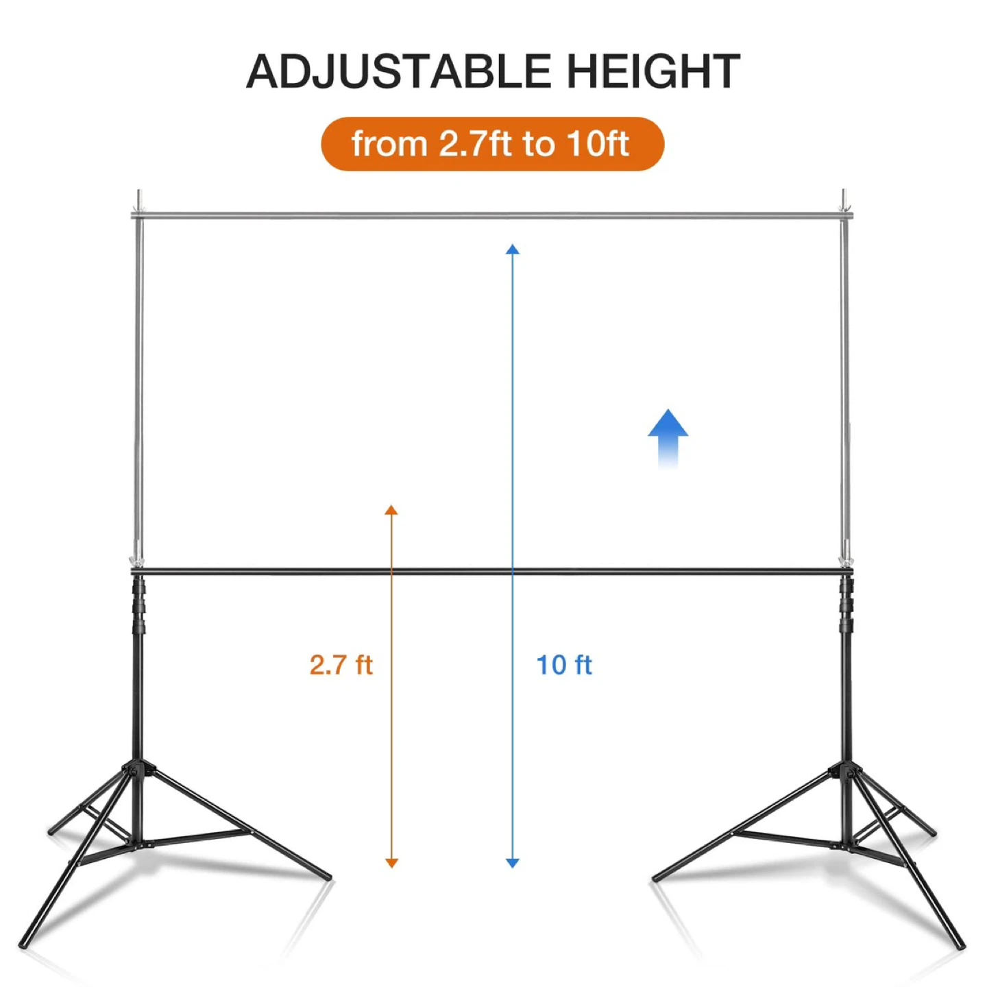 Yesker 10 X 10 ft Photo Video Studio Background Support Stand - photo 3