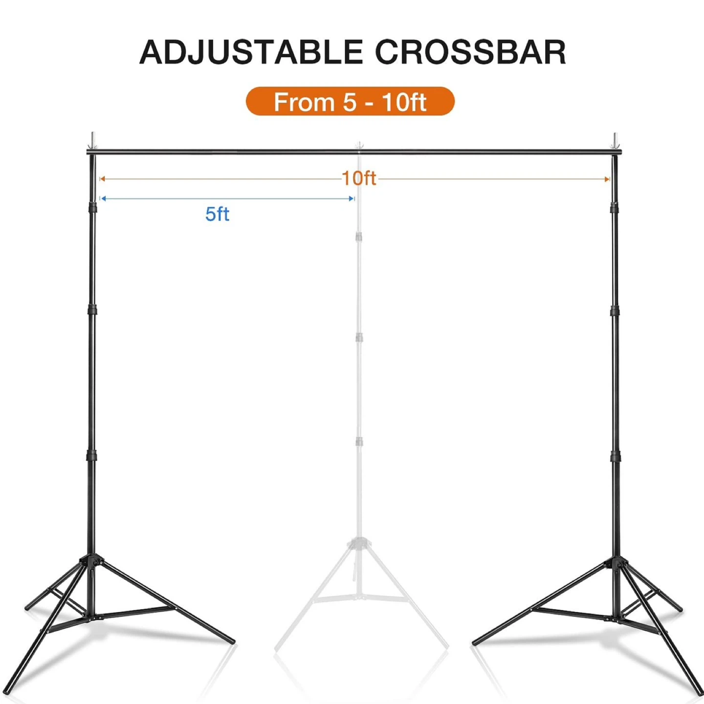 Yesker 10 X 10 ft Photo Video Studio Background Support Stand - photo 2