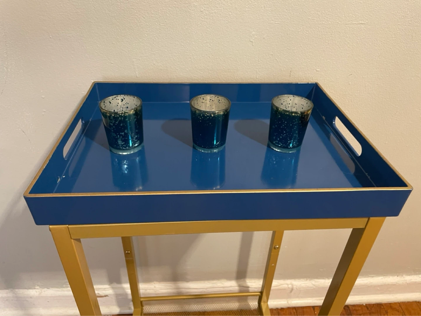 Tray with Tea Light Candle Holders $15 - photo 5