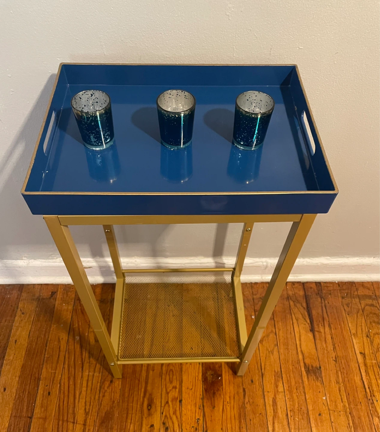 Tray with Tea Light Candle Holders $15