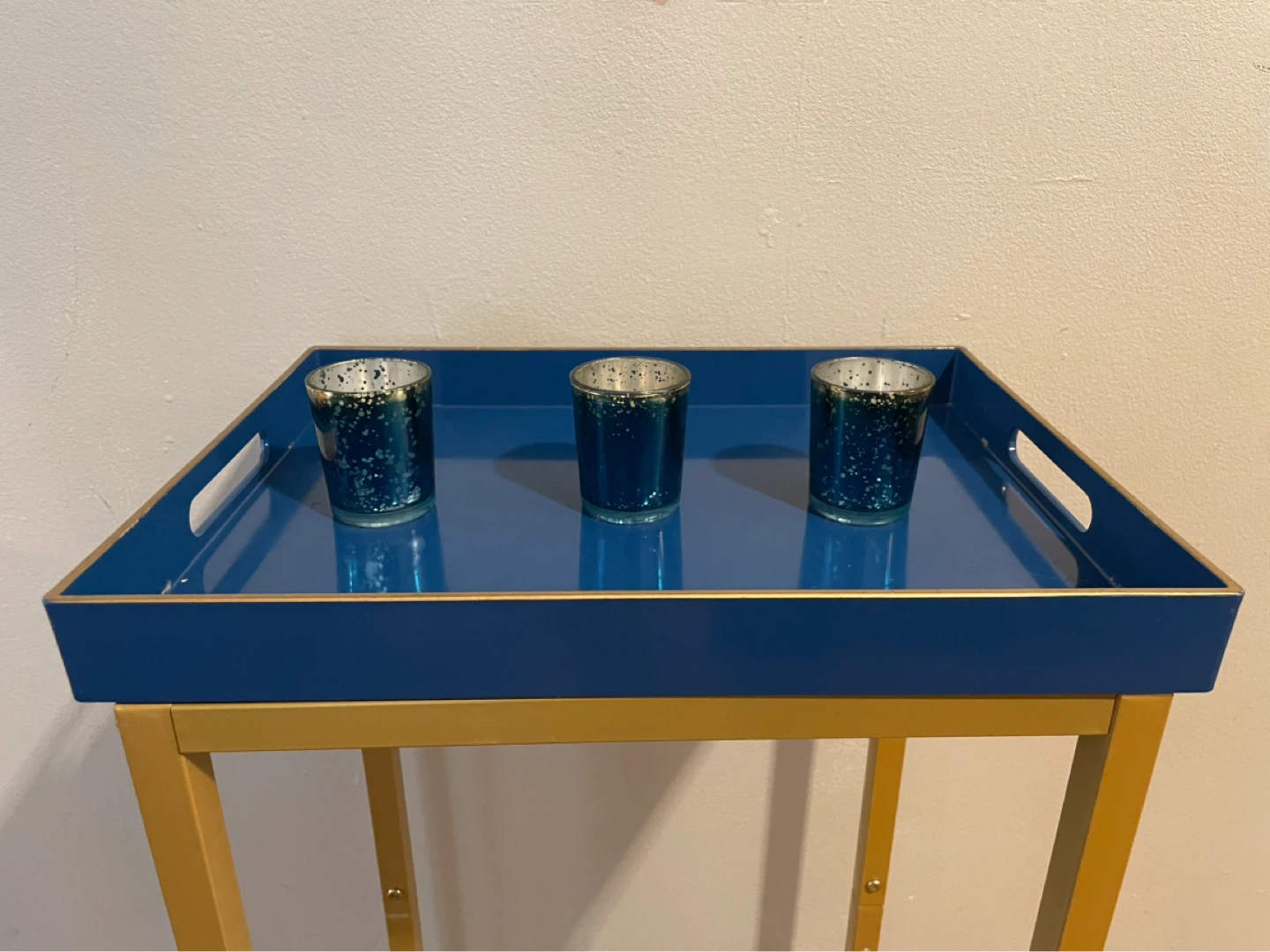 Tray with Tea Light Candle Holders $15 - photo 3