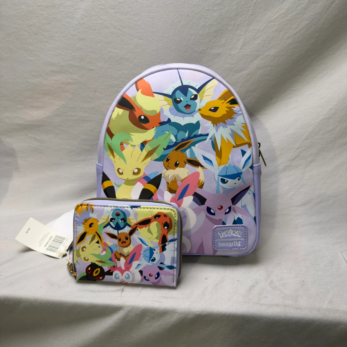 Loungefly Pokemon Eevee Evolutions Mini Backpack and Wallet Set