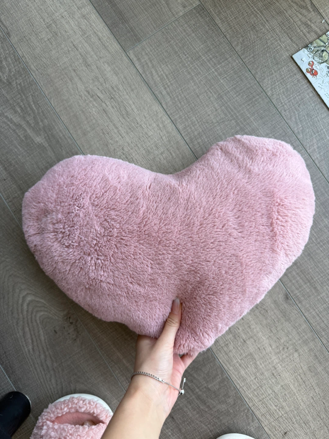 Pink Heart Plush Pillow - photo 2