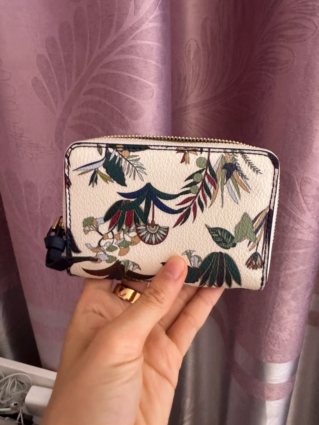 Tory Burch Floral Print Zip Around Wallet - photo 2
