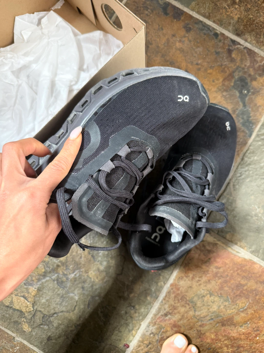 On Cloudmonster Running Shoes - photo 2