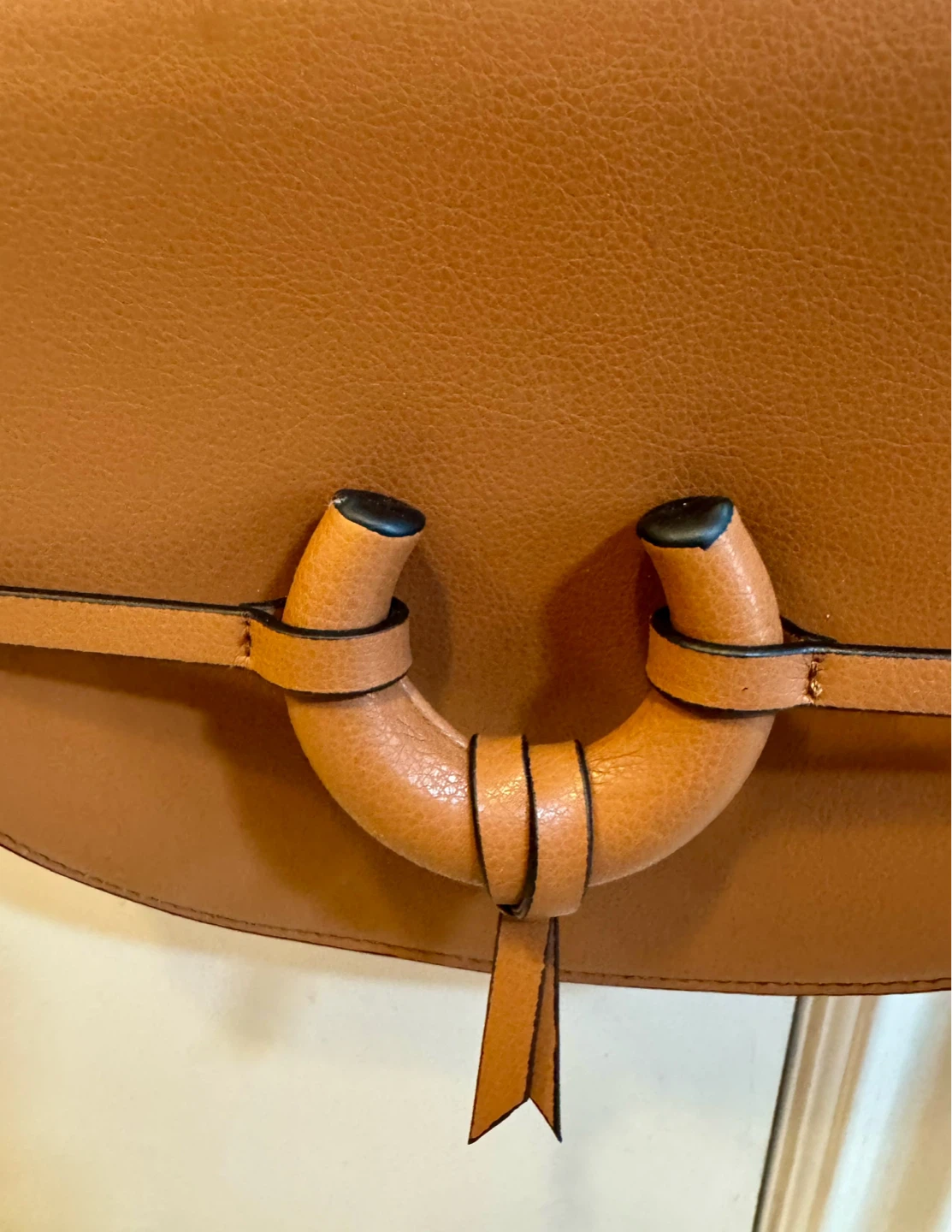 Brand New Zara Vegan Leather Crossbody Bag with Decorative Knot - photo 2