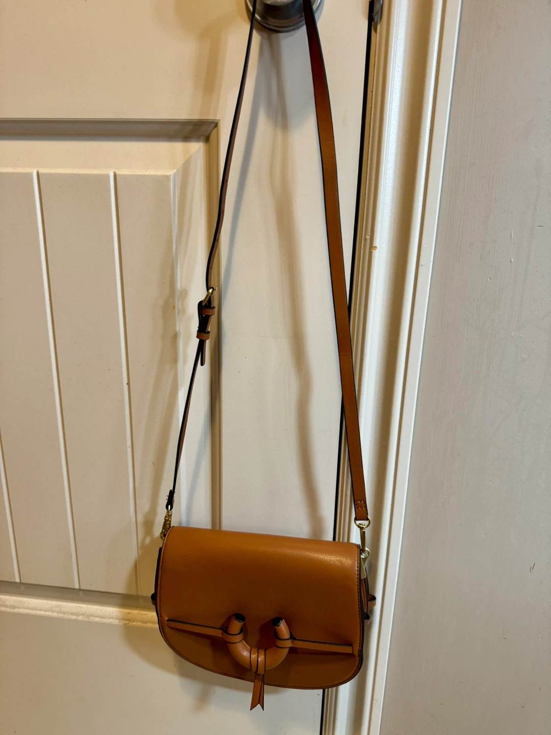 Brand New Zara Vegan Leather Crossbody Bag with Decorative Knot - photo 4