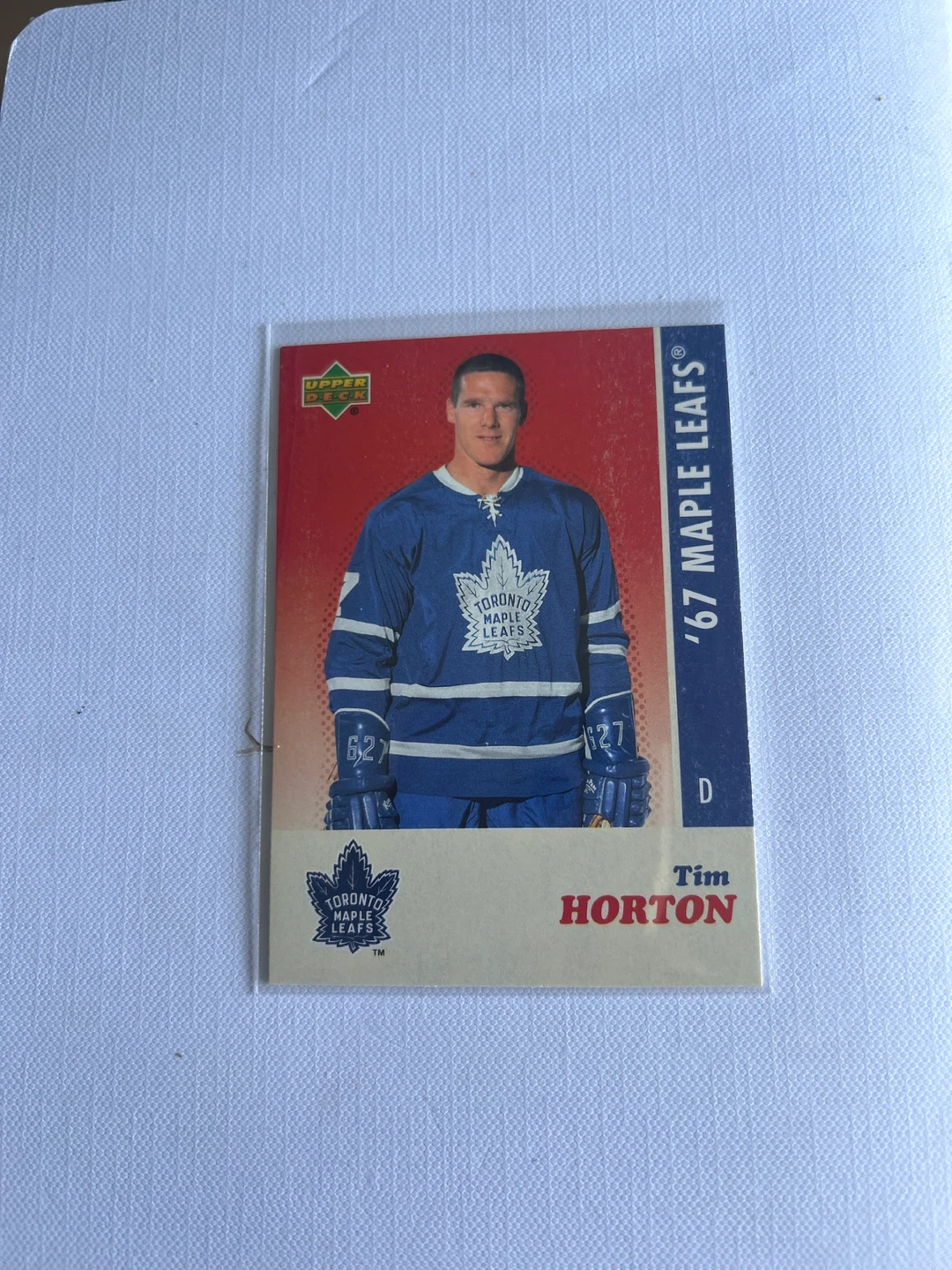 Upper Deck Tim Horton 1987 Hockey Card