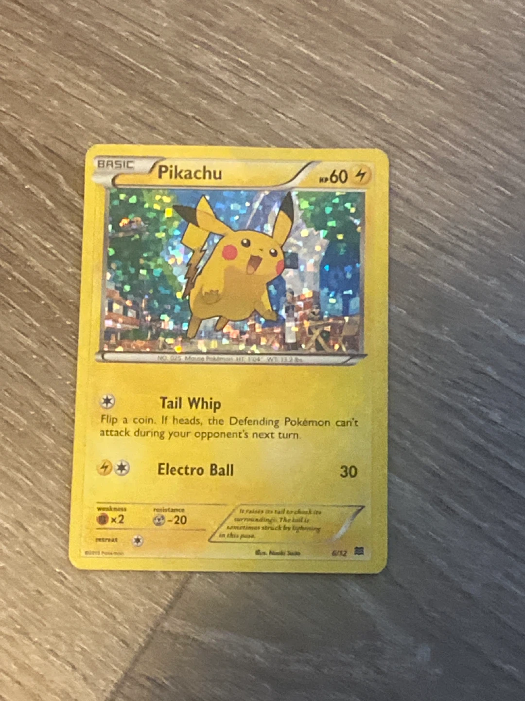 Pokemon Pikachu Card