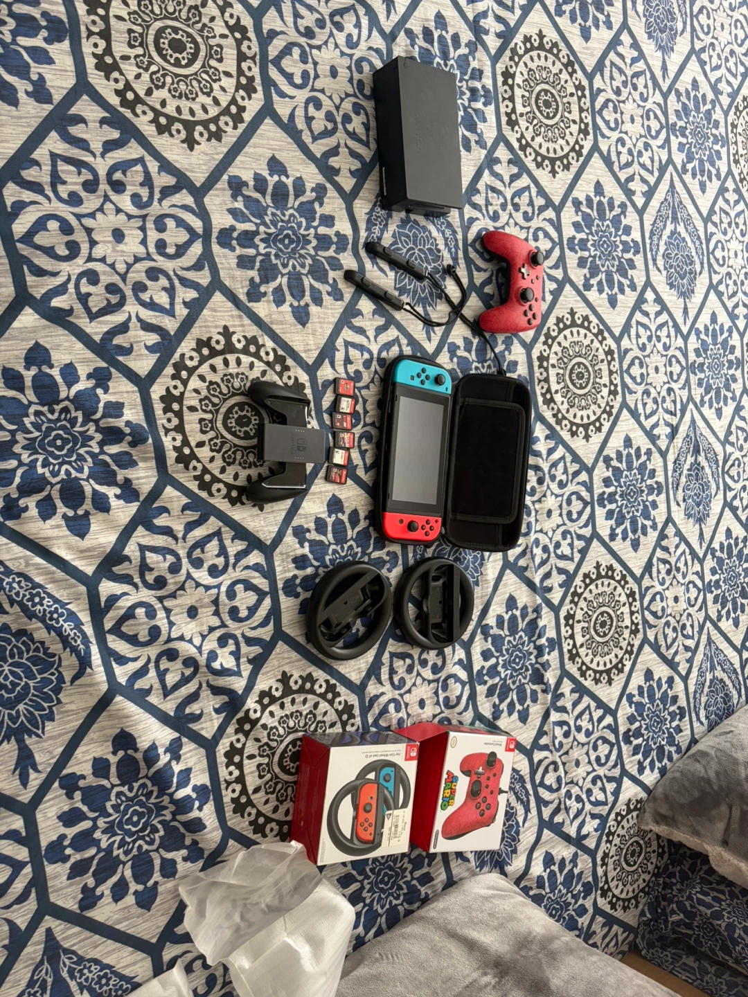 Nintendo Switch with Games and Accessories (Factory Reset)