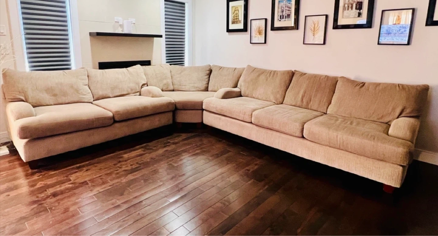 Ashley Beige Sectional Sofa