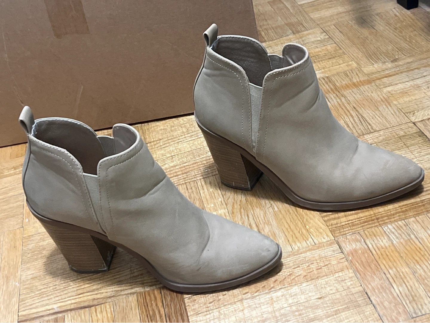 Women's Beige Ankle Boots