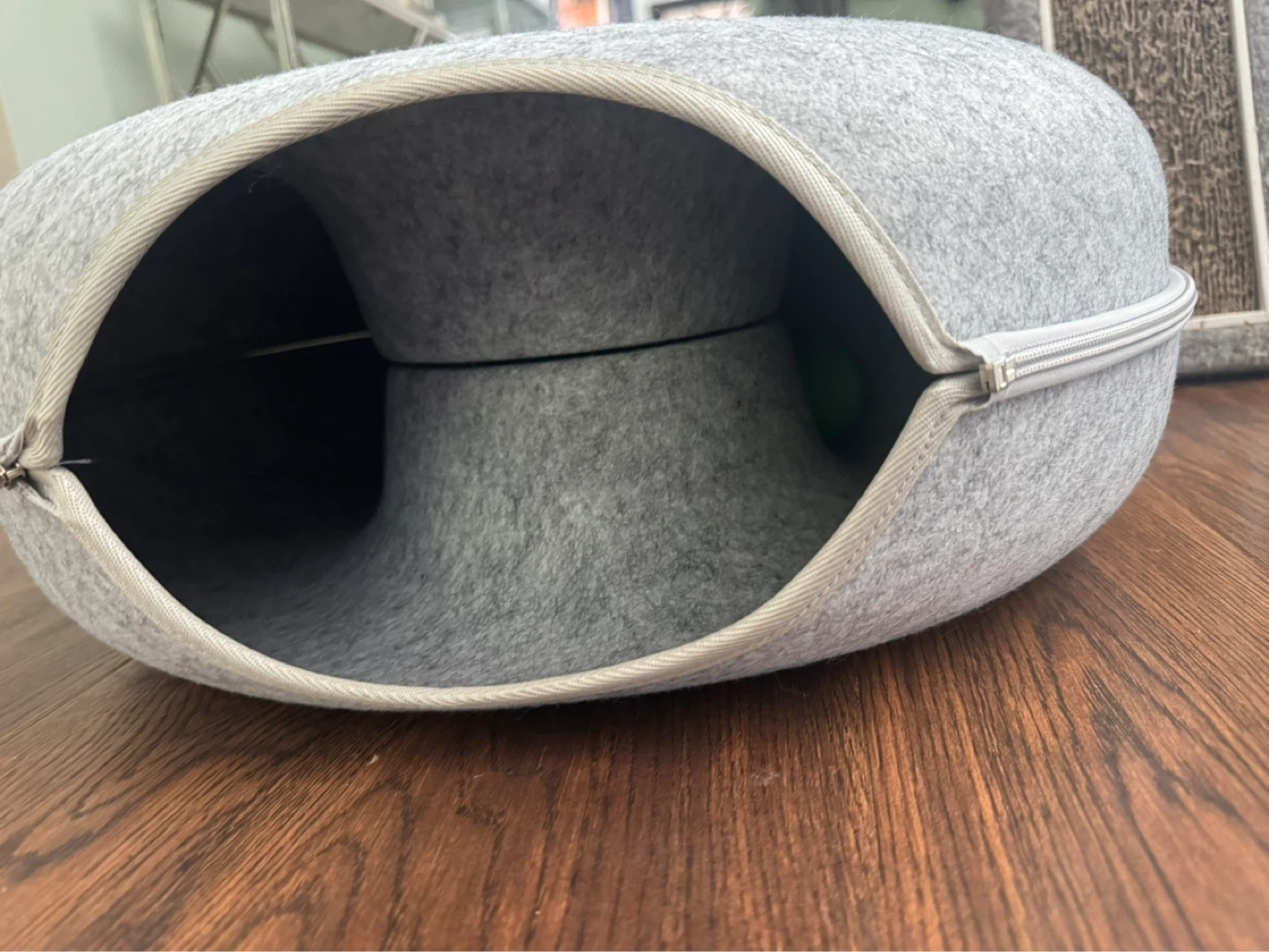 Grey Felt Cat Bed/Cave