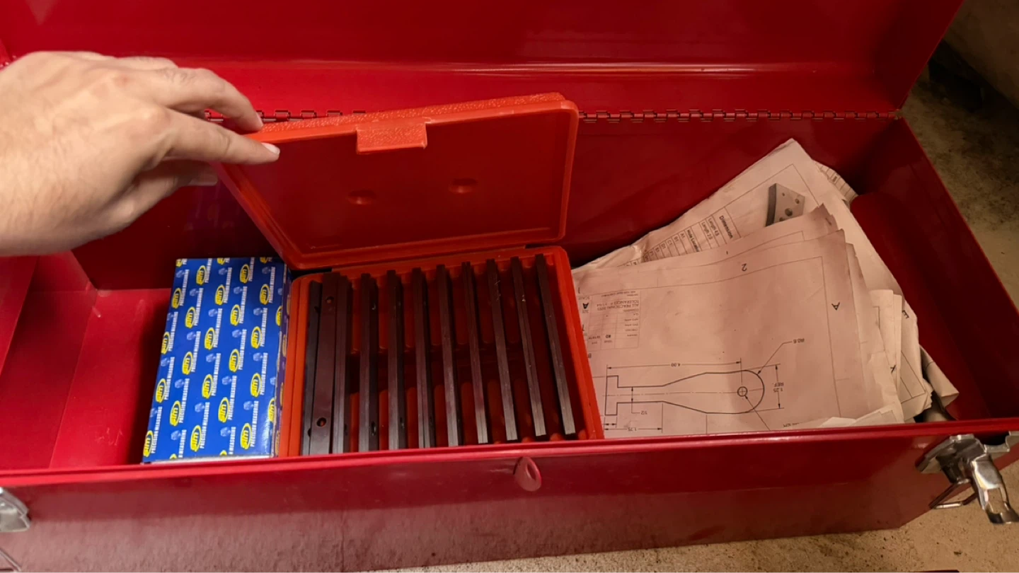 Red Metal Toolbox with Assorted Tools - photo 4