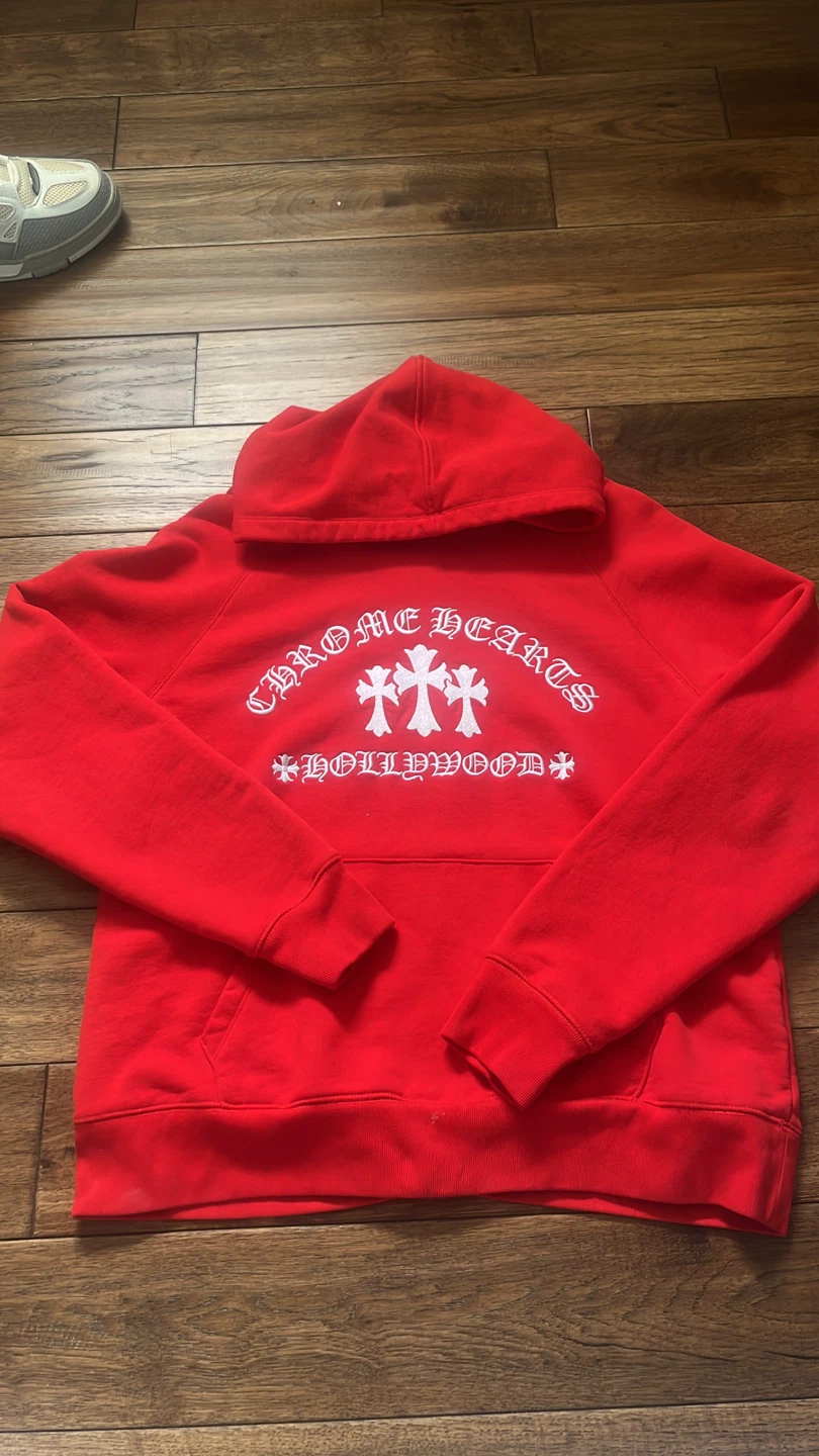 Chrome Hearts Hollywood Hoodie - Red