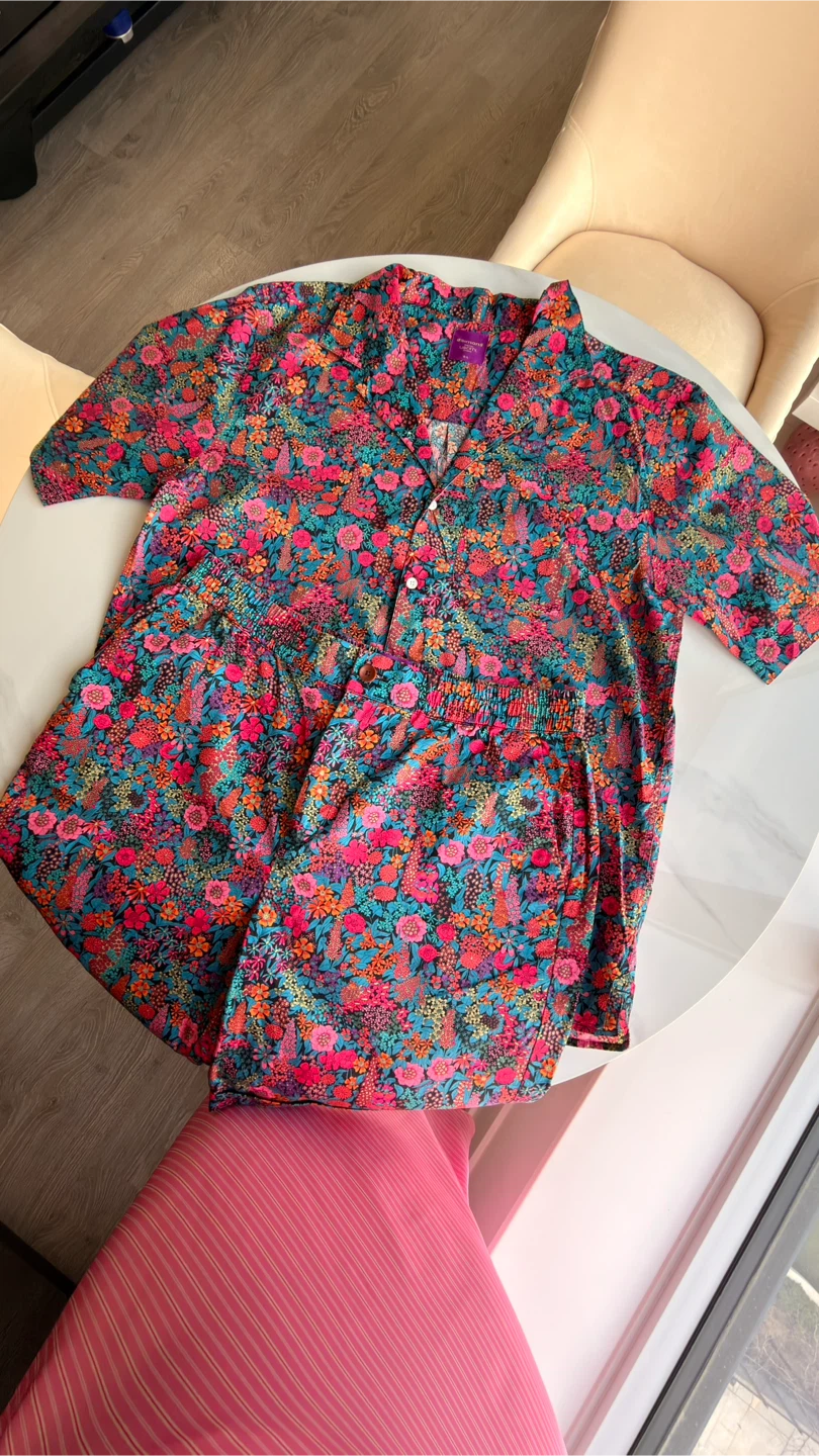 Men’s Simons Set: Floral Shirt + Shorts