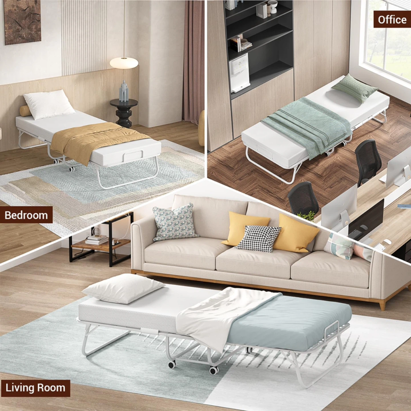 Cyclysio Queen 75 X 31'' Folding Bed with Storage - photo 5
